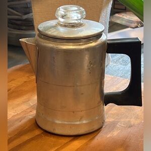 Vintage Worthmore Aluminum Coffee Drip Pot camp Metal Coffee Maker. made in USA